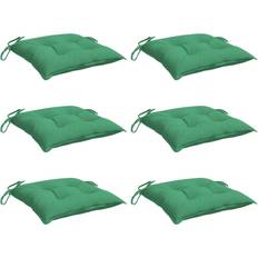 Textiel vidaXL Stoelkussens 6 st 40x40x7 cm Oxford Stof Groen