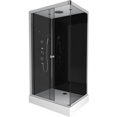 Douches Aurlane Cabine De Douche Rectangle 110 x 80 x 215 cm - Raven