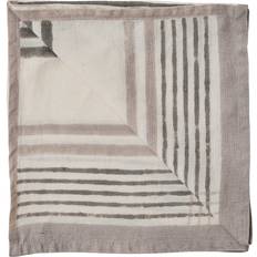 Grey Cloth Napkins Tell Me More Ella 50x50 cm Checkered Cloth Napkin Grey, White (50x50cm)