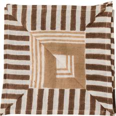 Linne Tygservetter Tell Me More Ella Servett 50x50 cm Hazelnut - Tygservett Vit, Brun, Natur, Beige (50x50cm)
