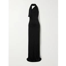 Khaite Roza Draped Jersey Gown - Black