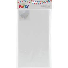 White Tablecloths Plastic 137 x 182 cm Pack of 2 Tablecloth White, Blue, Cyan
