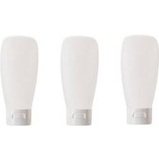 Toiletries Quupy 12 Pcs 100 ML Empty Clear Refillable Cosmetic Soft Tube Squeeze Bottle With Flip Cap