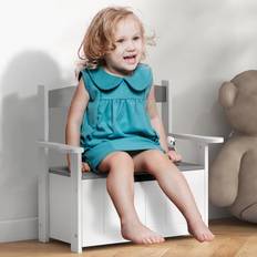 Grey Storage Benches Aiyaplay Grey Wooden Storage Bench