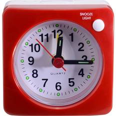 Alarm Clocks Wejoy Mini Square Bedside Silent Sweep Alarm Clock