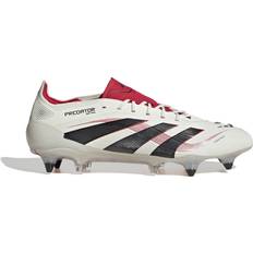 40 - Inomhus (IN) Fotbollsskor adidas Predator Elite Soft Ground Fotbollsskor - Off White/Core Black/Pure Ruby