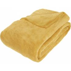 Couverture Microfibre 180 x 230 cm Ocre
