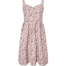 Fabric Dresses Yours London Curve Floral Jacquard Sweetheart Prom Dress - Pink