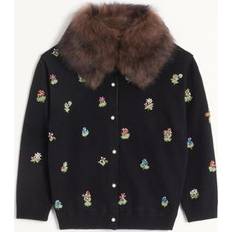 Valentino Koftor Valentino Embroidered Cardigan Woman - Black