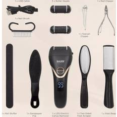Bauer Electric Foot File Hard Skin Callus Remover Kit