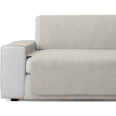 Housses de Canapé Amovibles Pratique Coton Beige 4 Places Housse de Canapé Amovible