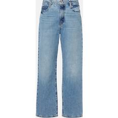 Frame Le Jane Cropped Straight Jeans - Blue