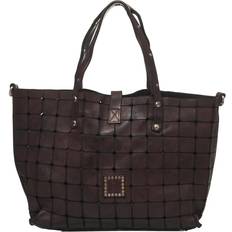 Campomaggi Crossbody Taske Med Perforeret Design - Brun