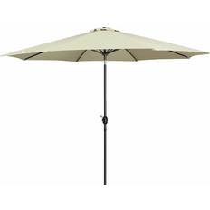 Trädgård & Utemiljö Marbueno Beige Stål Utomhusparasol med 8 Ribbor 270 cm