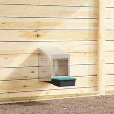 Red Chicken Wire Fences vidaXL Chicken Nesting Box 1 Compartment Wall-Mounted Galvanised Steel