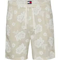Blomstrede - Herre Shorts Tommy Jeans Bukser - Lysebeige/Hvid