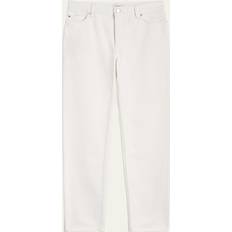 Toteme Byxor & Shorts Toteme Low Rise Tapered Denim Pants - Beige