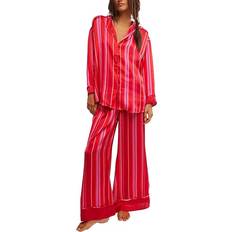 Red Pyjamas Free People Dreamy Days Pajama Set - Red
