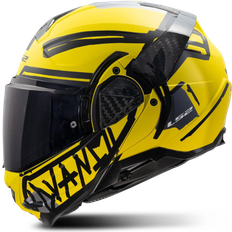 LS2 Motorcycle Helmets LS2 Advant II Tape Modular Helmet - Matt Yellow/Black