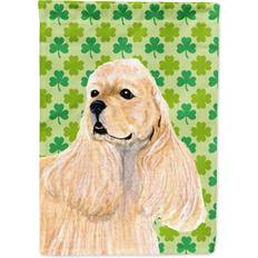 Garden & Outdoor Environment Caroline's Treasures Cocker Spaniel St Patrick's Day Shamrock Portrait Canvas House Flag