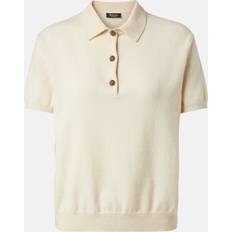 Kashmir Pikétröjor Loro Piana Cashmere Polo Shirt - White