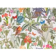 Velvet Fabrics Prestigious Textiles Barbados Velvet Fabric Tropical - Multi Fabrics