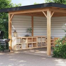 Outdoor Kitchens vidaXL Outdoor Kitchen Cabinets 3 pcs Solid Wood Pine