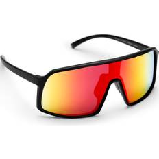 Haga Eyewear Solglasögon Haga Eyewear Osaka Matt Black - Red Mirror lens