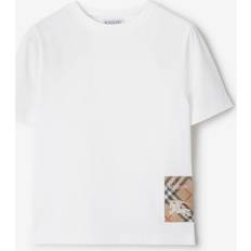 Burberry Cotton T-Shirt With Logo Patch - White