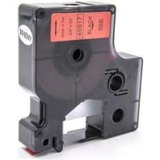Label Tape Compatible With Dymo 1000 1000+ 2000 3500 4500 5000 5500 9mm Black On Red