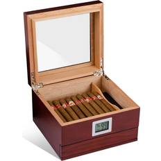 Humidors Wejoy Natural Cedar Wood Cigar Travel Humidor Box
