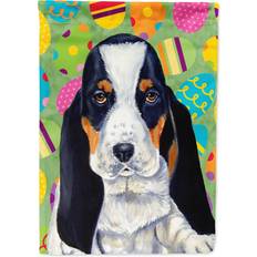 Garden & Outdoor Environment Caroline's Treasures Basset Hound Easter Eggtravaganza Flag Small Multicolor