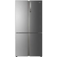 Haier Fridge Freezers Haier HTF-610DM7 Cube 90 Series 7 American Fridge Freezer Silver, Stainless Steel