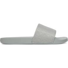 Calvin Klein Slides Calvin Klein Logo Jacquard Sliders - Grey