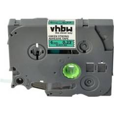 Label Tape Compatible With Brother PT D200BWV D210 D400 D210VP D215e D200VP Extra Strong 6 mm Black on Green