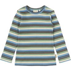 Grøn Bluser & Tunikaer Børnetøj Petit Piao Modal Bluse - Allure Blue