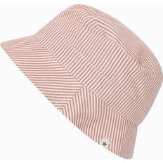 Huttelihut Kid's Bucket Hat Woven Stripe - White/Pink