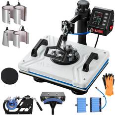 Hobby- & Kontormaskiner VEVOR Heat Press 12x15 Inch 10 In 1 1000W