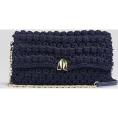 Blue Clutches LK Bennett Larna Crochet Oloid Clutch Bag - Blue