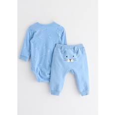 Lindex Övriga sets Lindex Set Body Trousers Back Focus E - Blå