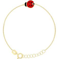 Ladybug Bracelet - Gold/Multicolour