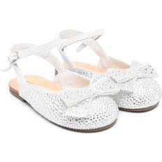 Babywalker Rhinestone Embellished Ballet Flats - Kids - Silver