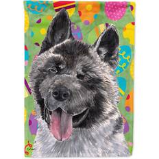 Garden & Outdoor Environment Caroline's Treasures Akita Easter Eggtravaganza Flag Canvas Large Multicolor