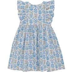 Huttelihut Klänningar Huttelihut Klänning - Soft Chambray Med Blommor
