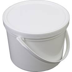 White Buckets Consolidated Plastics Pail with Handle 1.5 Quart White