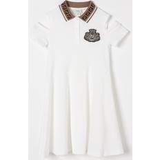 Fendi Kids Cotton Piqué Dress - White