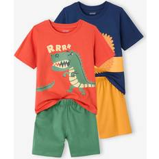 Organic Cotton Pyjamases Vertbaudet Pack of 2 Animals Pyjamas for Boys - Multicoloured