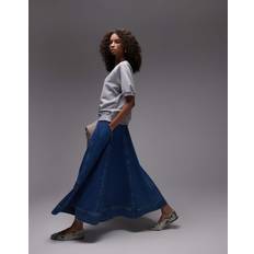 Blue Skirts Topshop Full Maxi Skirt - Mid Blue