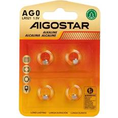 Knapcellsbatteri AG0 LR521,1,5V 4 st