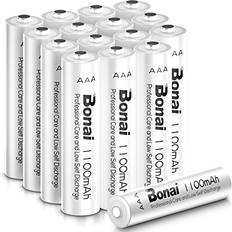 Bonai AAA Batterier Laddningsbara 16 Stycken 1,2V Ni-MH
